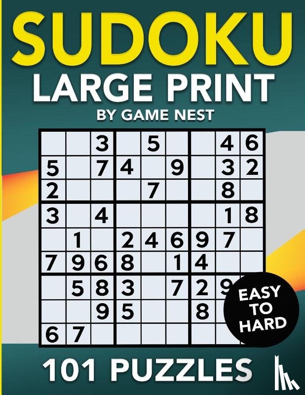 Nest, Game - Sudoku Large Print 101 Puzzles Easy to Hard