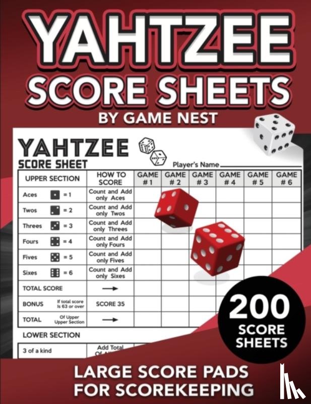 Nest, Game - Yahtzee Score Sheets