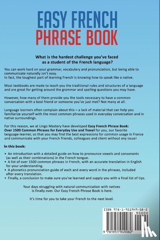 Lingo Mastery - Easy French Phrase Book