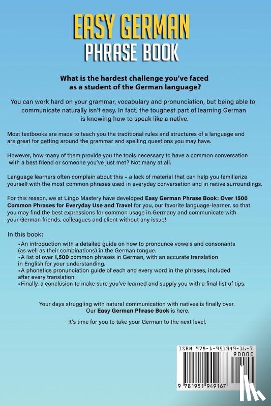 Lingo Mastery - Easy German Phrase Book