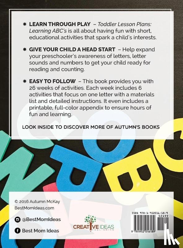 McKay, Autumn - Toddler Lesson Plans - Learning ABC's