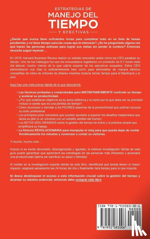 Espejo, Valentia - Estrategias de manejo del tiempo y efectivas