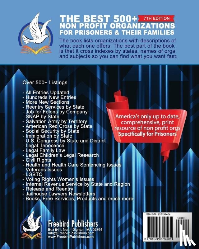 Publishers, Freebird - The Best 500+ Non Profit Organizations for Prisoners and their Families