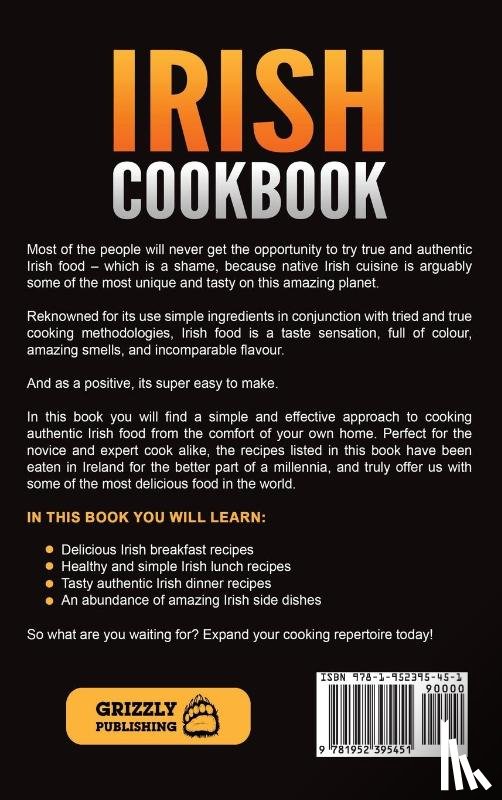 Publishing, Grizzly - Irish Cookbook