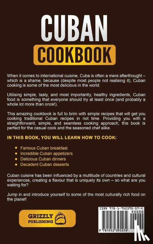 Publishing, Grizzly - Cuban Cookbook