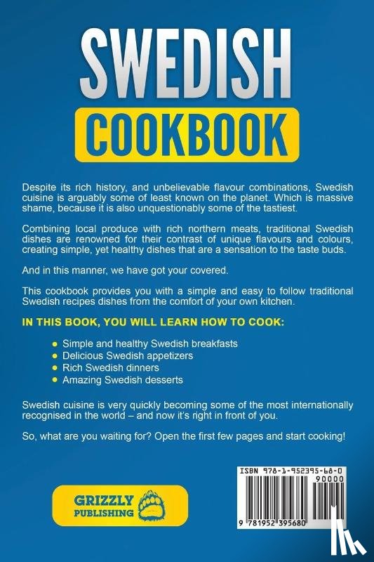 Publishing, Grizzly - Swedish Cookbook
