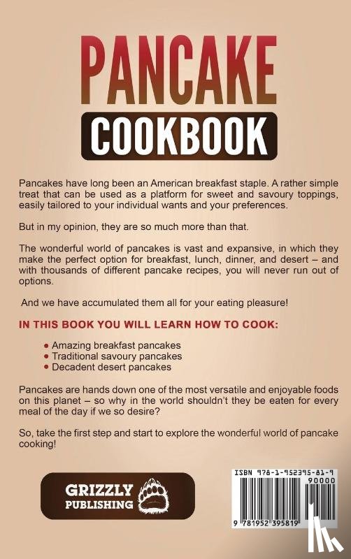 Publishing, Grizzly - Pancake Cookbook