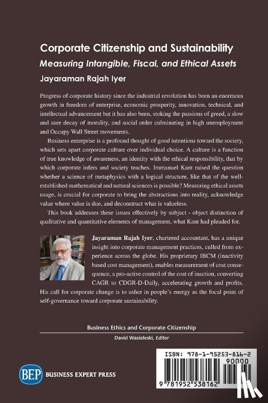 Iyer, Jayaraman Rajah - Corporate Citizenship and Sustainability