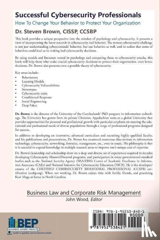 Brown, Steven - Successful Cybersecurity Professionals