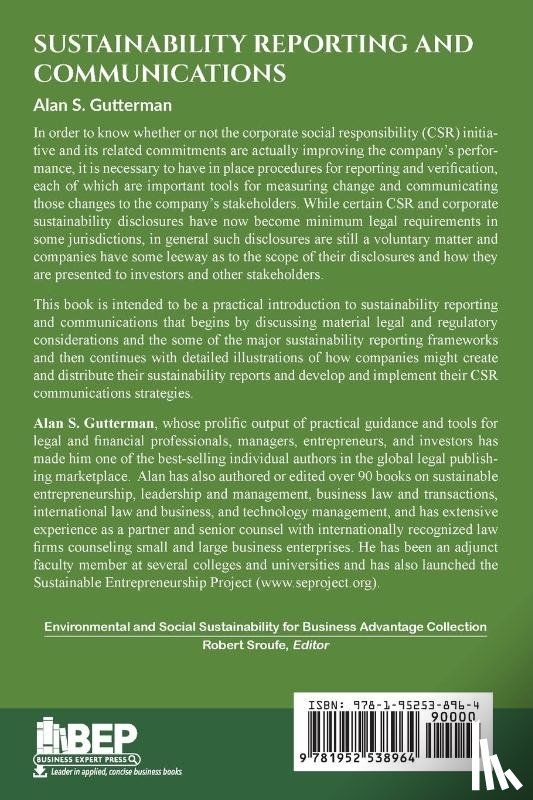 Gutterman, Alan S. - Sustainability Reporting and Communications