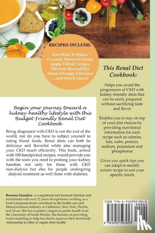 Saunders, Rd - The Budget Friendly Renal Diet Cookbook