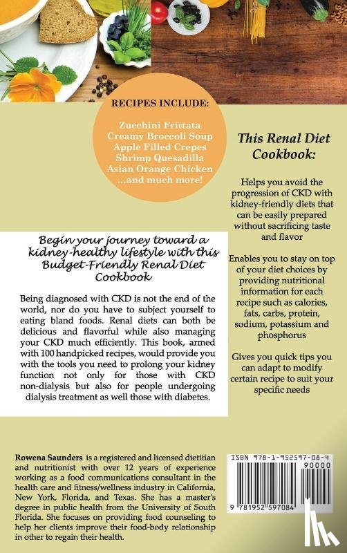 Saunders, Rd - The Budget Friendly Renal Diet Cookbook