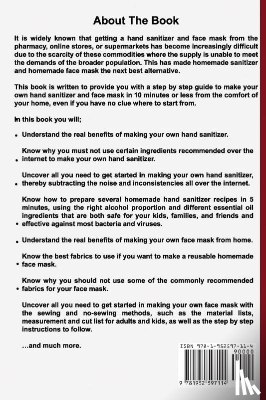 Henton, Dr Lee - DIY Homemade Hand Sanitizer and Homemade Face Mask