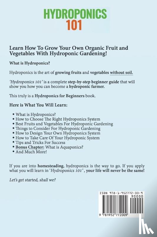 Rosenthal, Tommy - Hydroponics 101