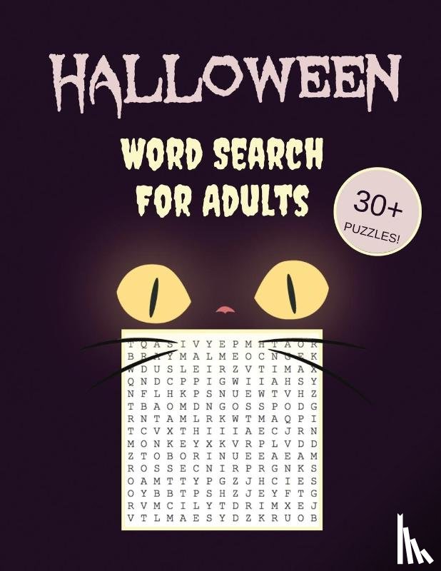 Puzzle Books, Makmak - Halloween Word Search For Adults