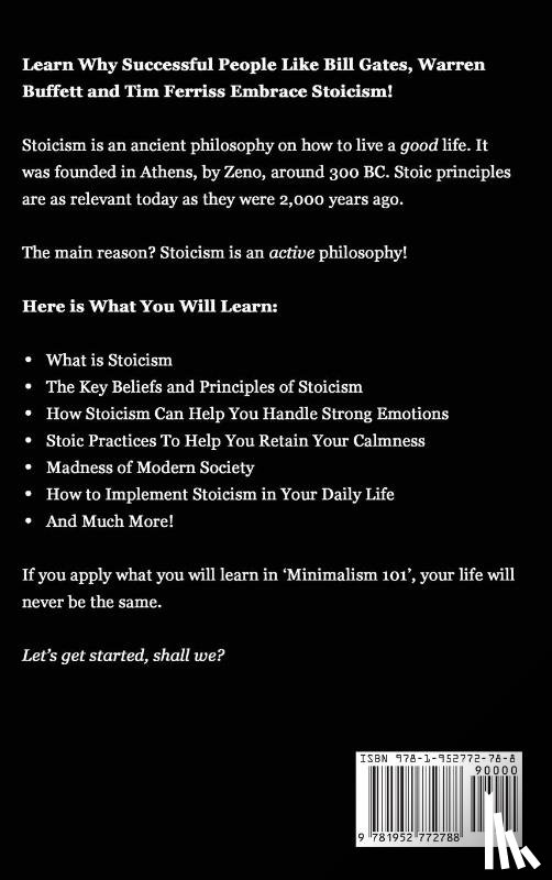 Garnett, Kevin - Stoicism For Beginners