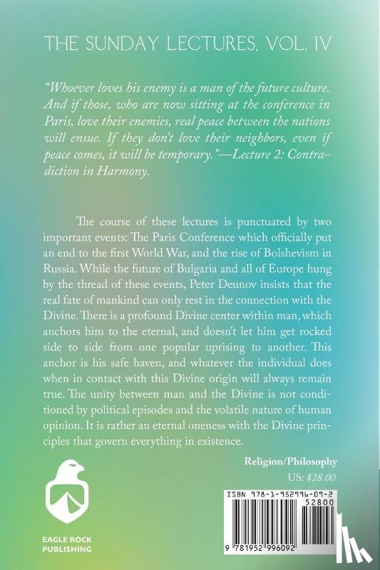 Deunov, Peter - The Sunday Lectures, Vol.IV