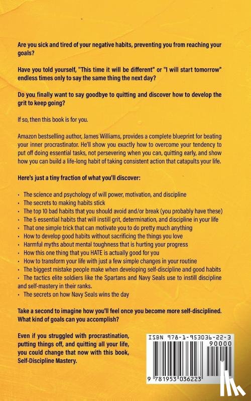 W Williams, James - Self-discipline Mastery