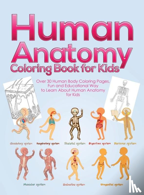 Activity Books, Pineapple - Human Anatomy Coloring Book for Kids