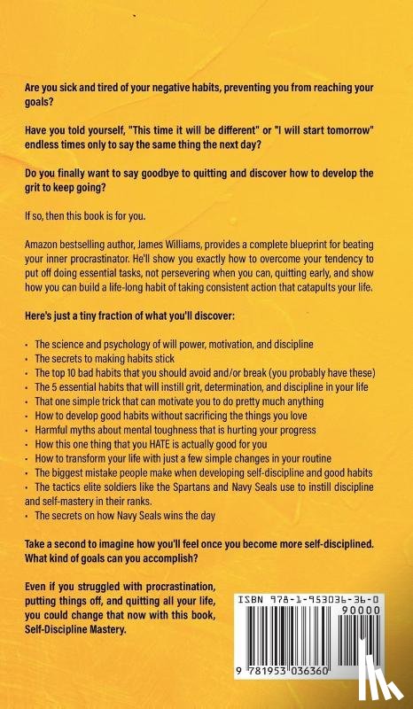 W Williams, James - Self-discipline Mastery