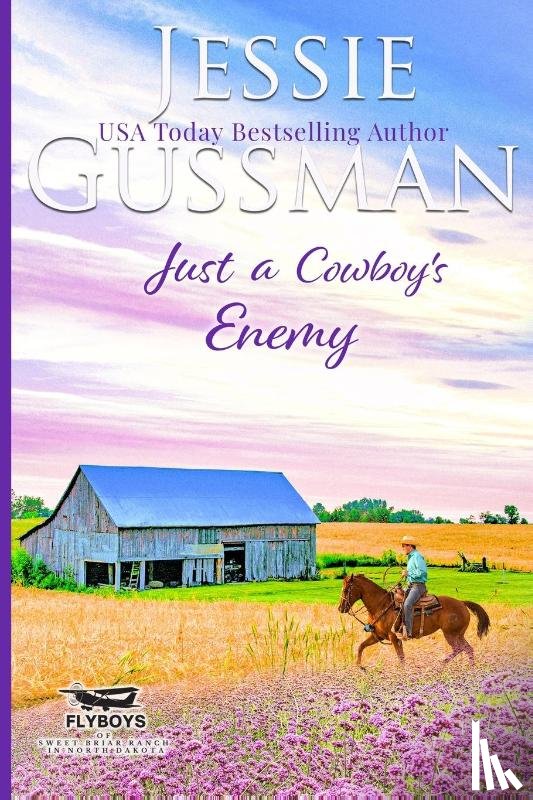 Gussman, Jessie - Just a Cowboy's Enemy (Sweet western Christian romance book 3) (Flyboys of Sweet Briar Ranch in North Dakota) Large Print Edition
