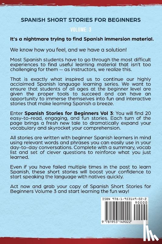 Language Learning, Touri - Spanish Short Stories for Beginners