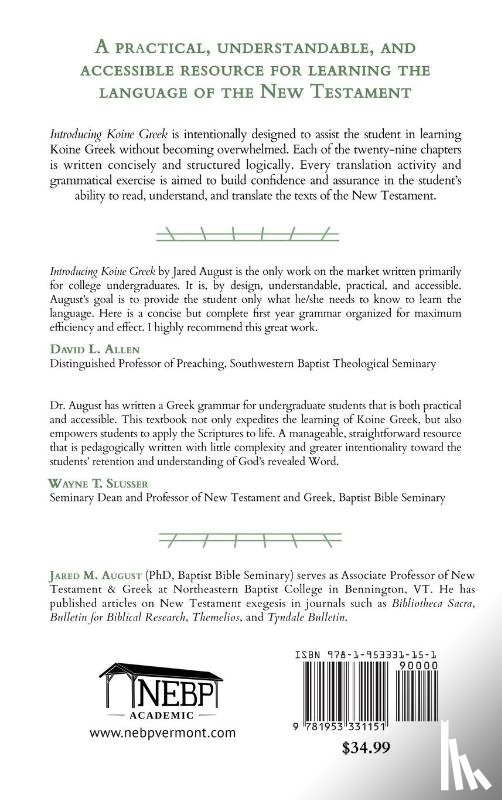 August, Jared M - Introducing Koine Greek
