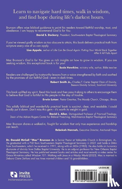 Brunson, Mac - God Is for You