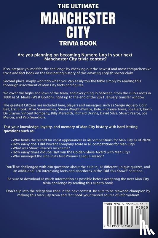 Walker, Ray - The Ultimate Manchester City Fc Trivia Book