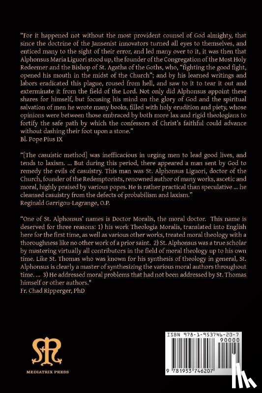 Liguori, St Alphonsus - Moral Theology vol. 1