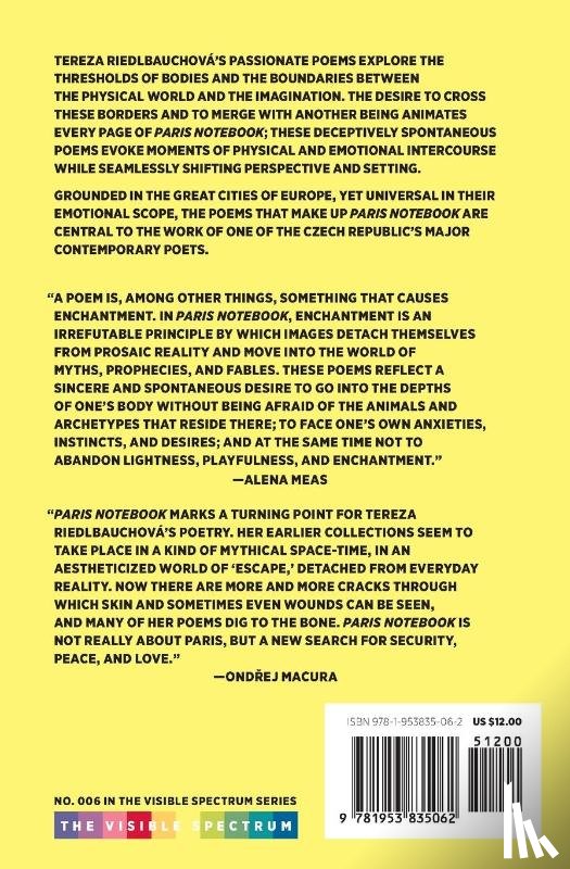 Riedlbauchova, Tereza - Paris Notebook