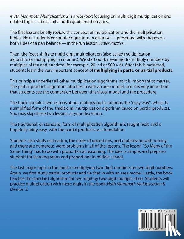 Miller, Maria - Math Mammoth Multiplication 2