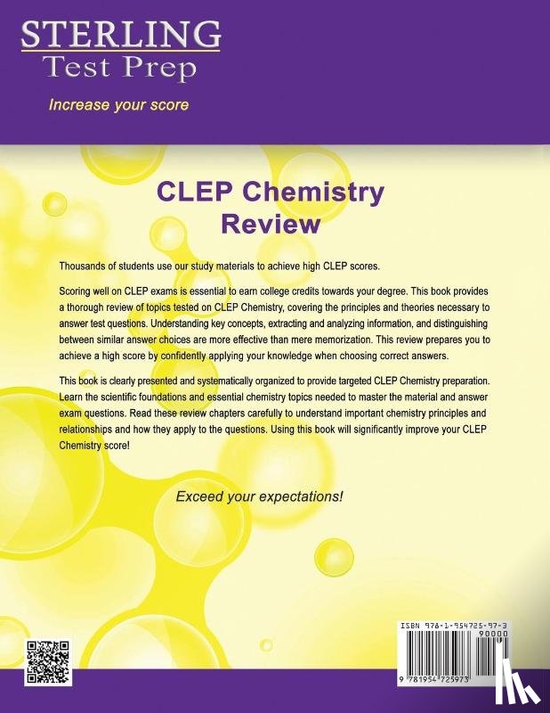 Test Prep, Sterling - Sterling Test Prep CLEP Chemistry Review