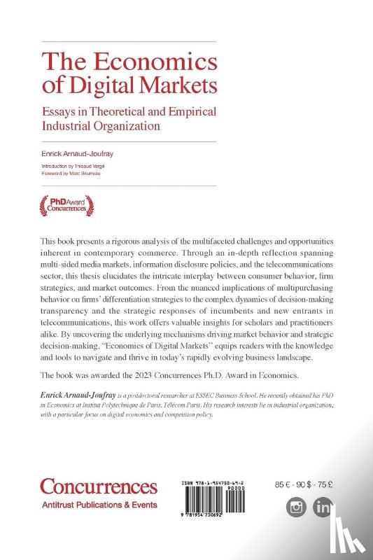 Arnaud-Joufray, Enrick - The Economics of Digital Markets