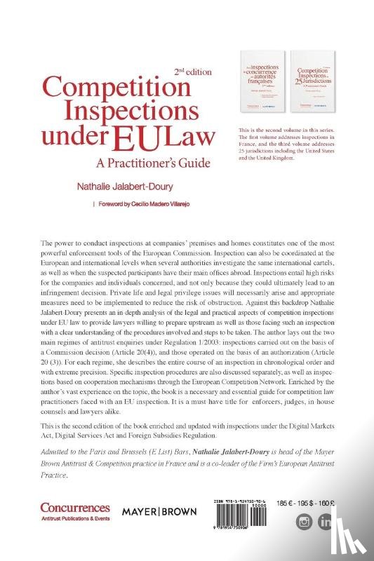 Jalabert-Doury, Nathalie - Competition Inspections under EU Law - 2nd ed.