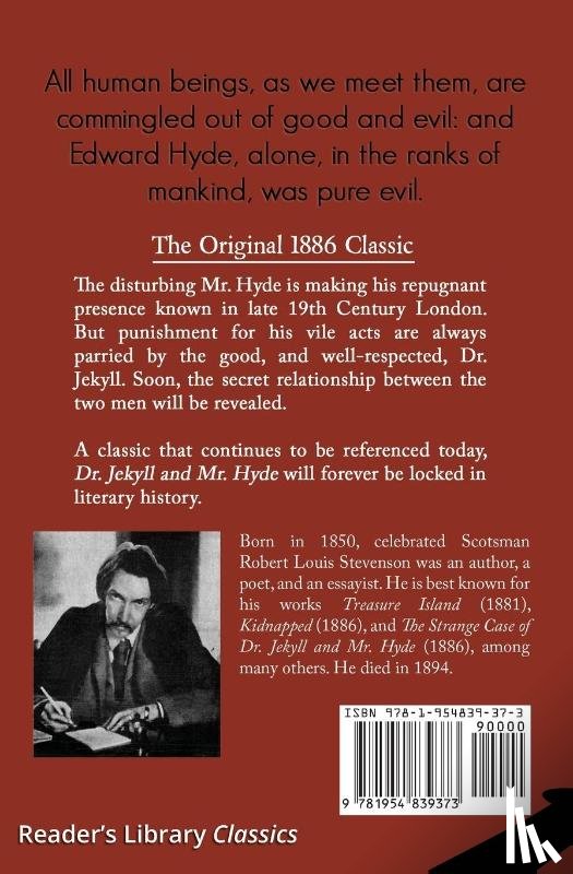 Stevenson, Robert Louis - Dr. Jekyll and Mr. Hyde - the Original 1886 Classic (Reader's Library Classics)