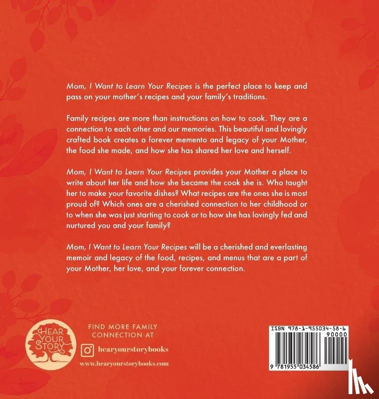 Mason, Jeffrey, Hear Your Story - Mom, I Want to Learn Your Recipes