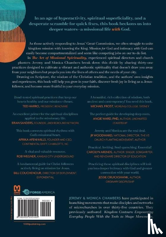 Chambers, Jeremy & Monica Paredes, Hirsch, Alan & Debra, Tbd - The Art of Missional Spirituality