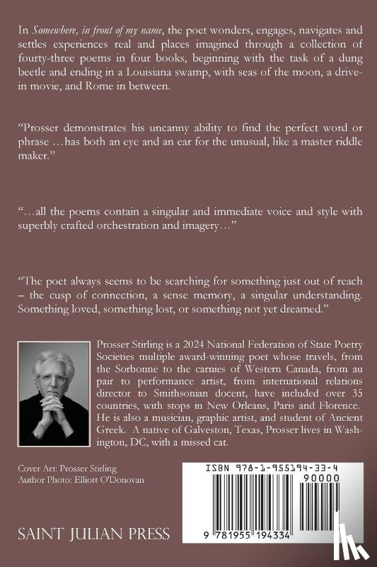 Stirling, Prosser - Stirling, P: Somewhere, in front of my name