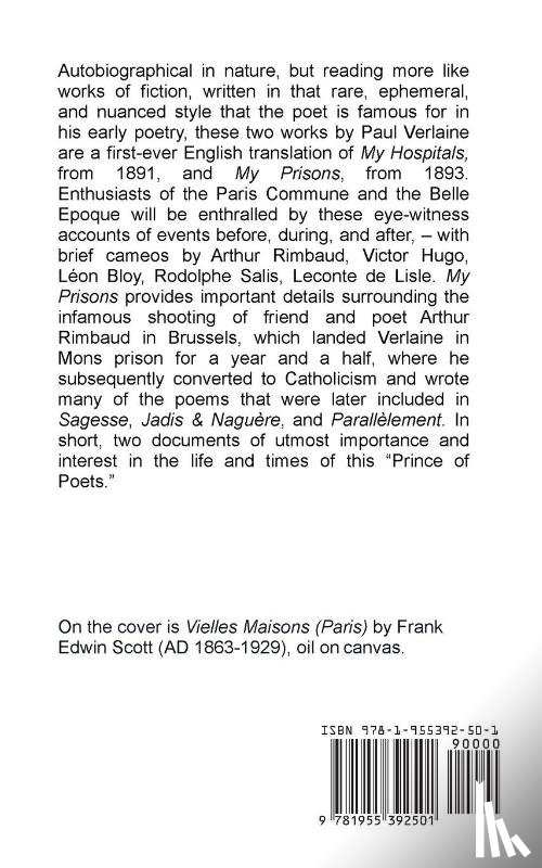 Verlaine, Paul - My Hospitals & My Prisons