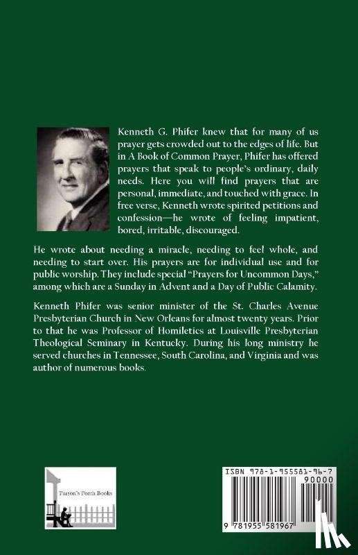 Phifer, Kenneth G. - A Book of Uncommon Prayer