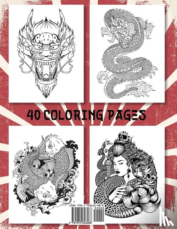 Heart, Stefan - Japanese Tattoo Coloring Book
