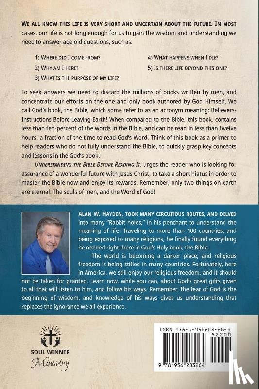 Hayden, Alan W. - Understanding the Bible Before Reading It