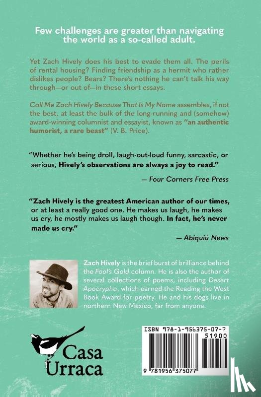 Hively, Zach - Call Me Zach Hively Because That Is My Name