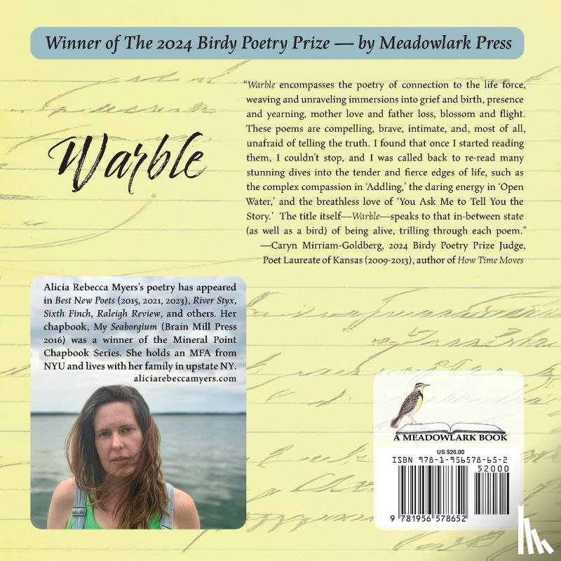 Myers, Alicia Rebecca - Warble