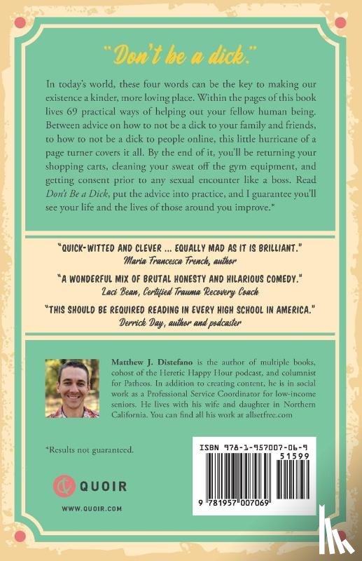 DiStefano, Matthew J - Don't Be a Dick and Other Sound Advice