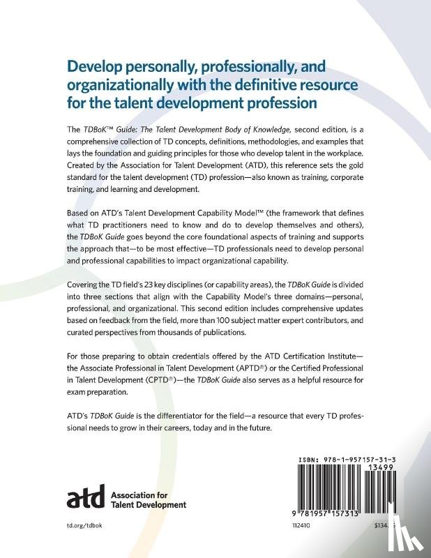 Development, Association for Talent - TDBoK Guide