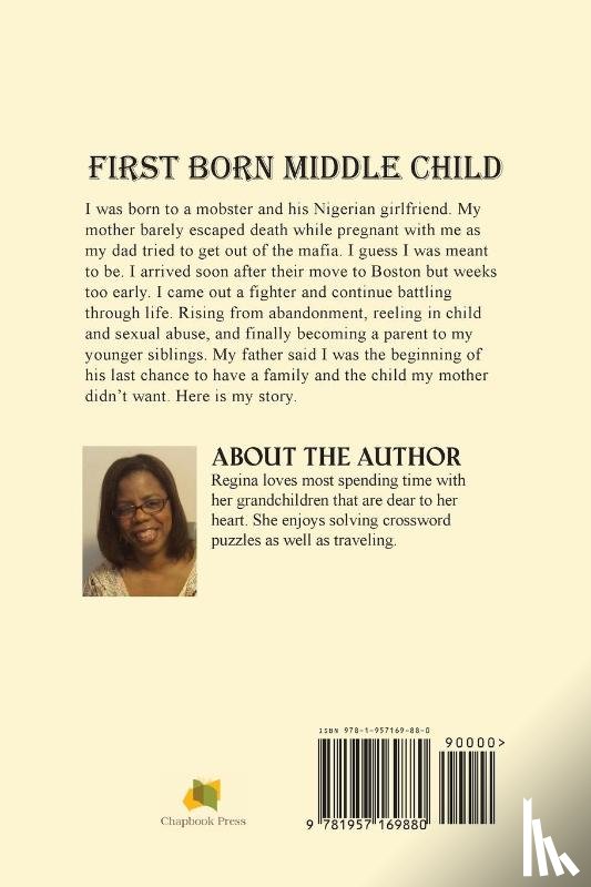 Moore, Regina M - First Born Middle Child