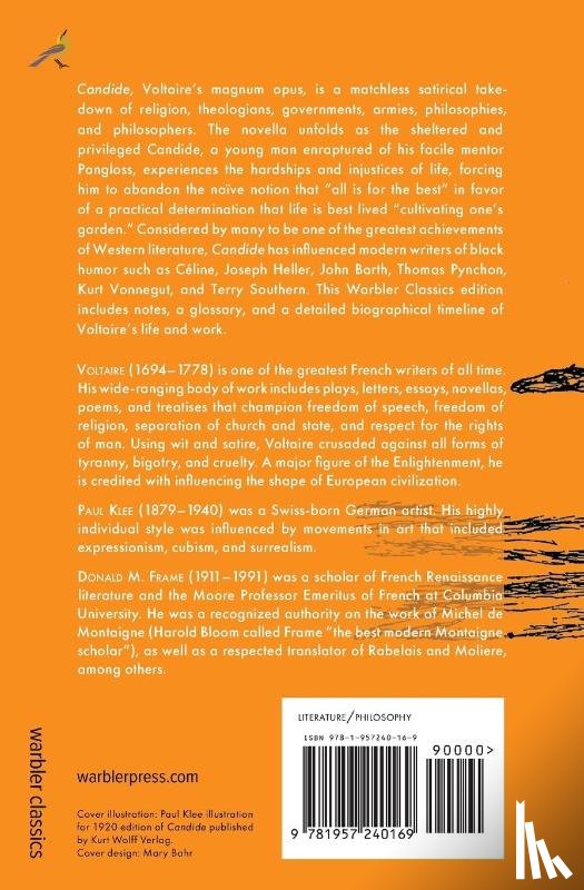 Voltaire - Candide (Warbler Classics Annotated Edition)