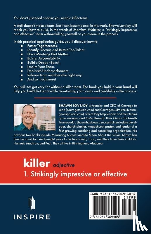 Lovejoy, Shawn - Building a Killer Team